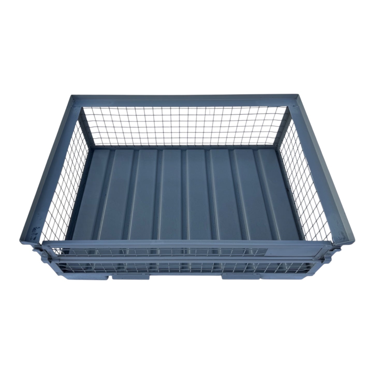 Caisse grillagée GB017 avec fond en acier