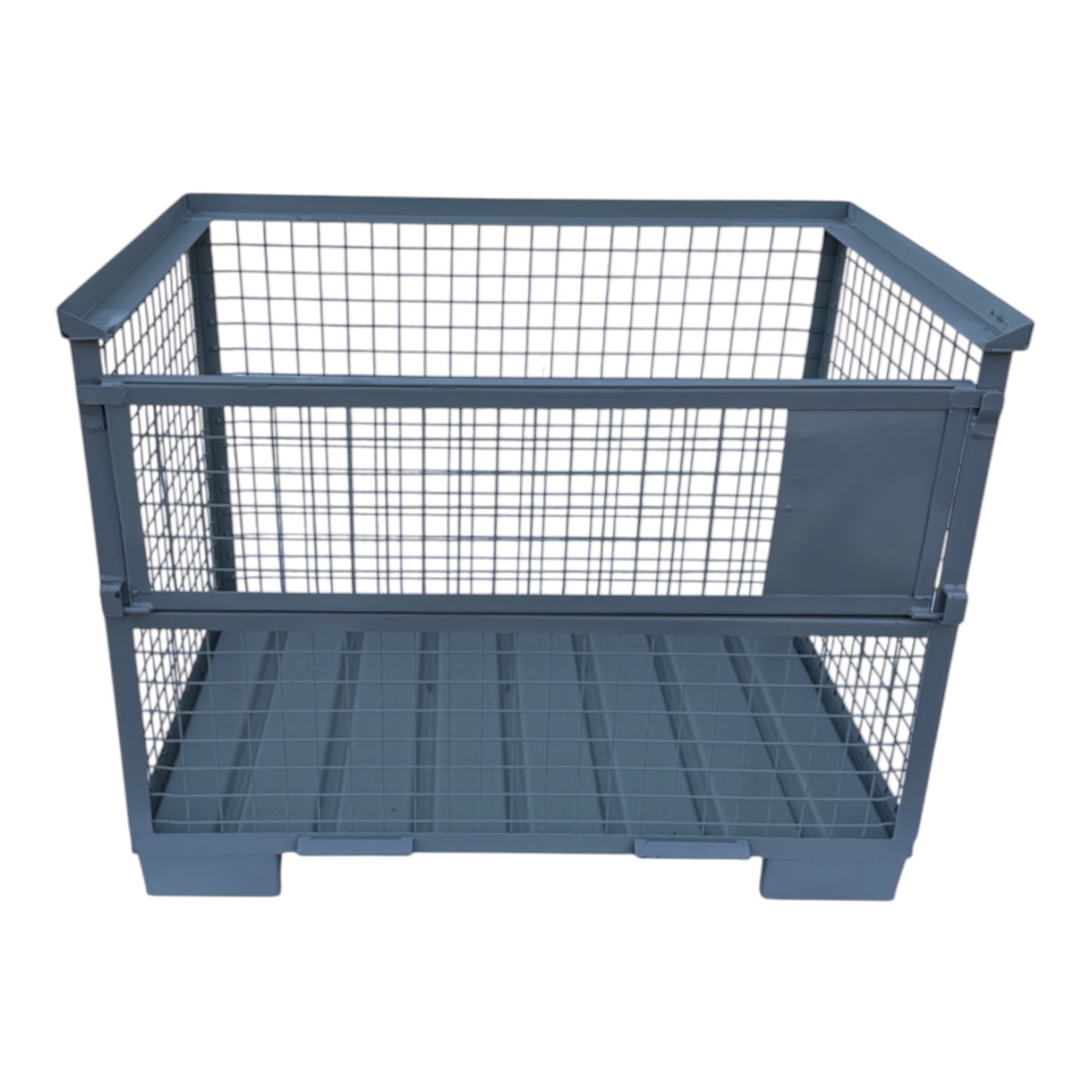 stalen bodem 1 klep aan 1 lange zijde