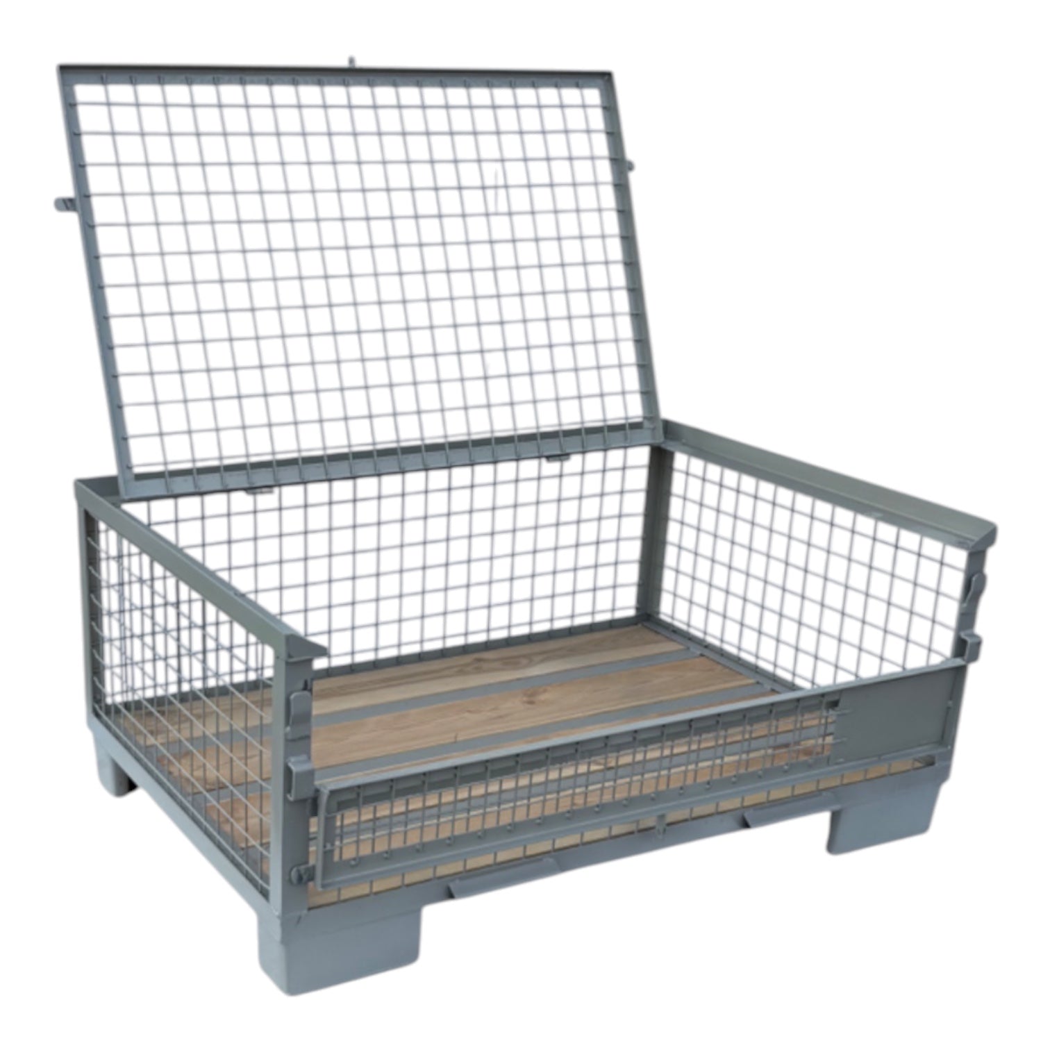 gitterboxen half met 1 klep aan lange zijde