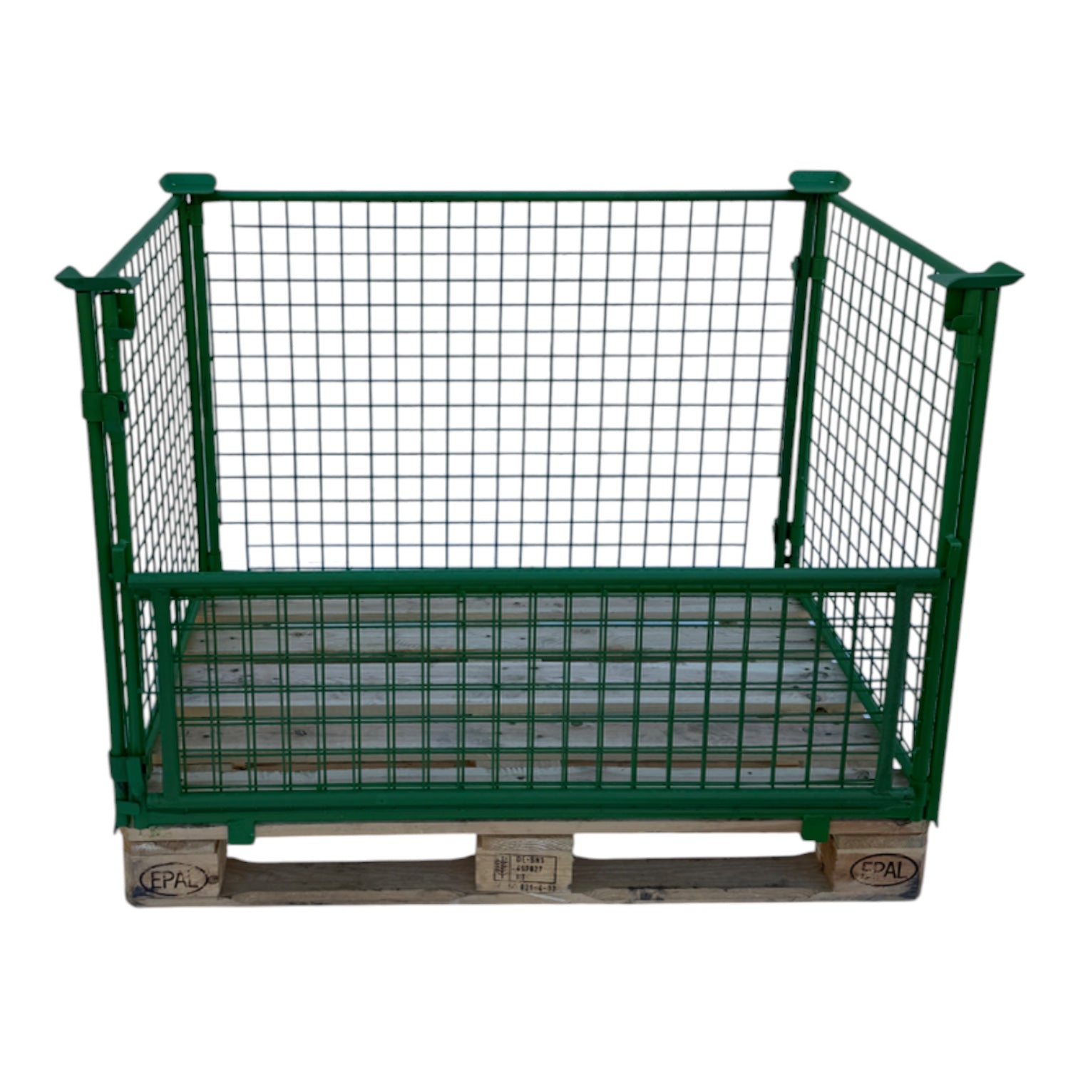 staal met 1 klep aan 1 lange zijde