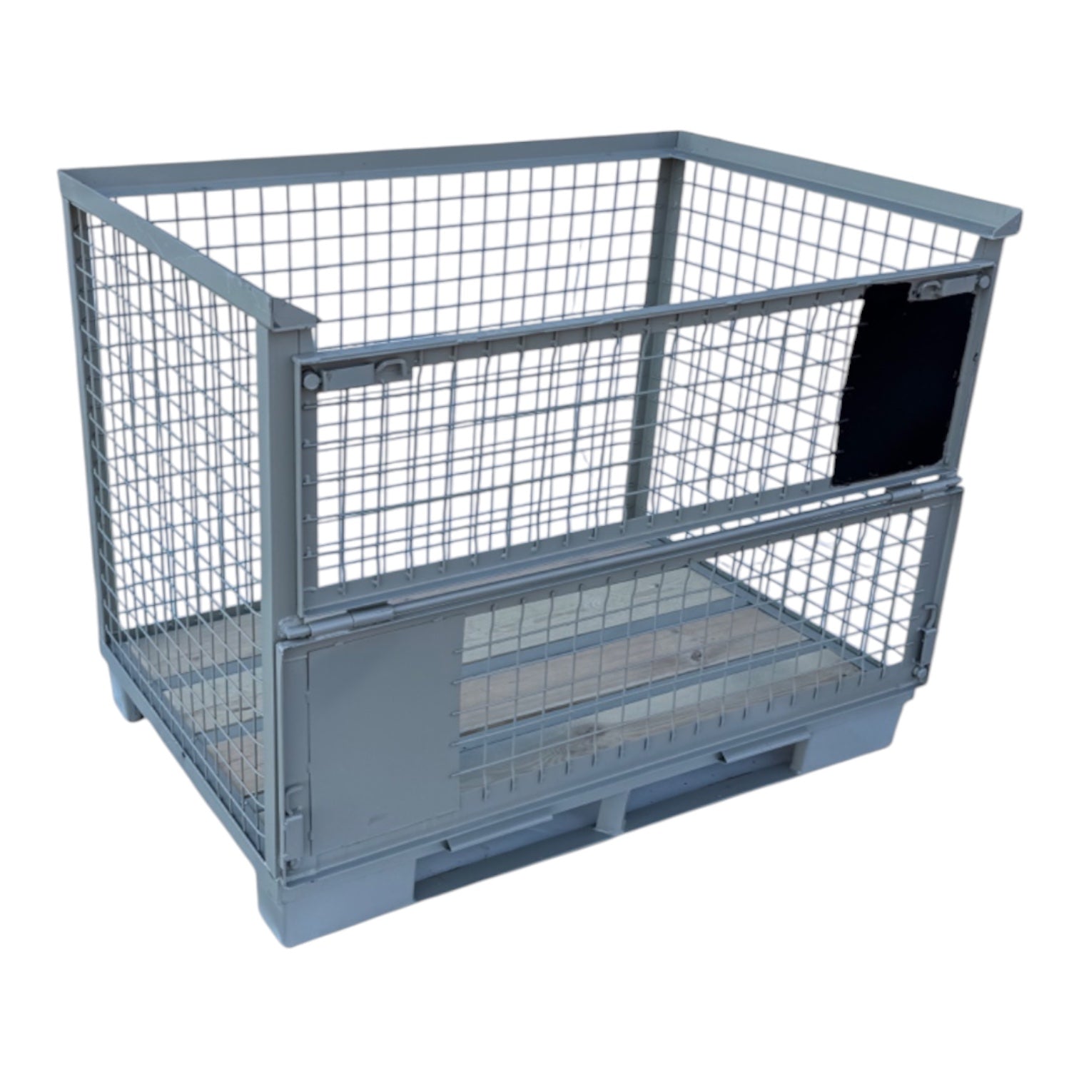 1240 x 835 x 970 hout met staalprofiel