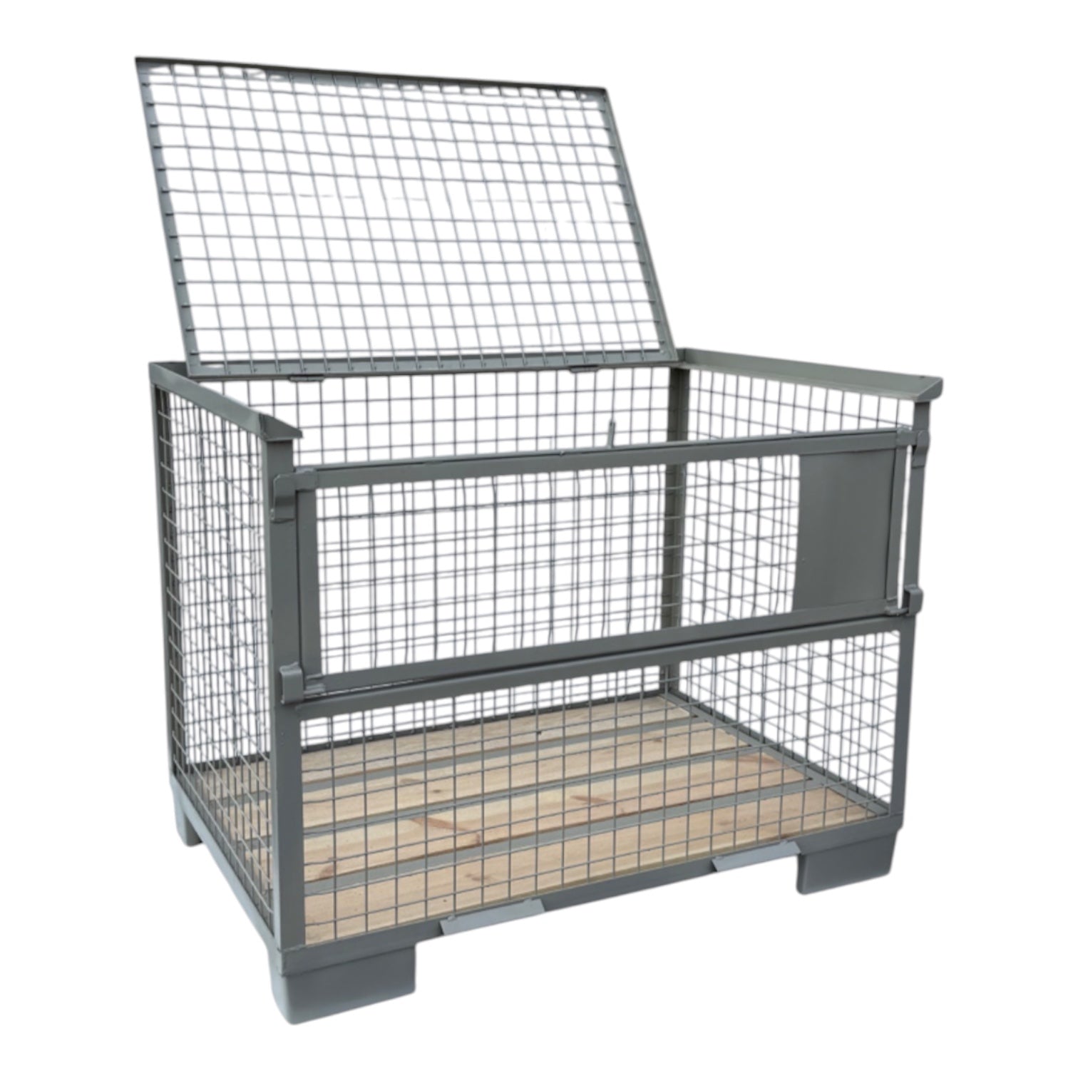 met 1 klep aan 1 lange zijde