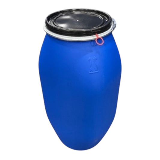 kunstofvaten regenton dekselva blauwe vaten wijdhalsvat