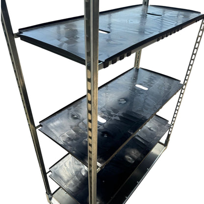 Chariot danois neuf avec roues standard, incluant 3 plaques en plastique et supports
