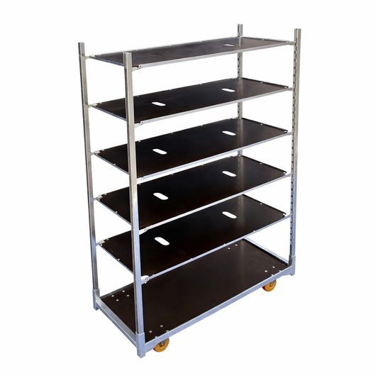 Deense kar nieuw met standaard wielen incl. 5 platen en staanders 1350 x 570 mm