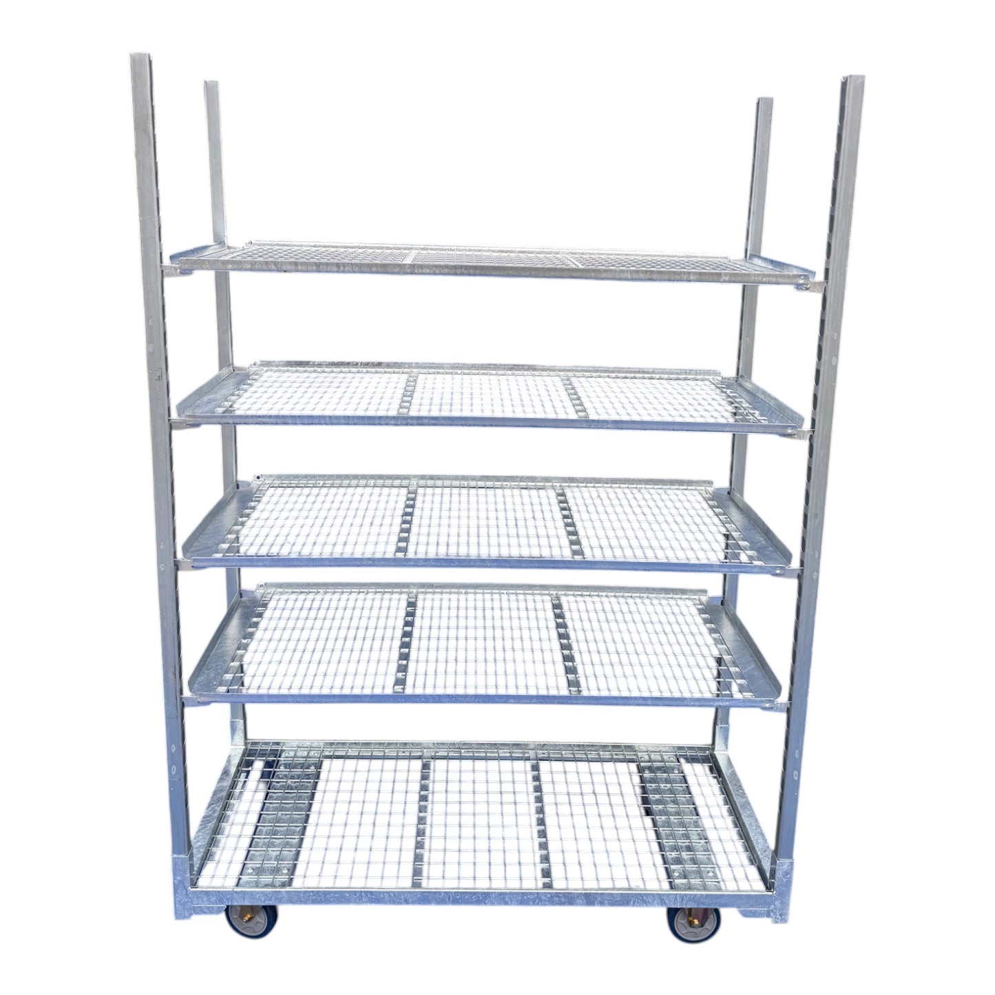 Deense kar nieuw draadstaal incl. 4 platen en staanders 1350 x 570 mm