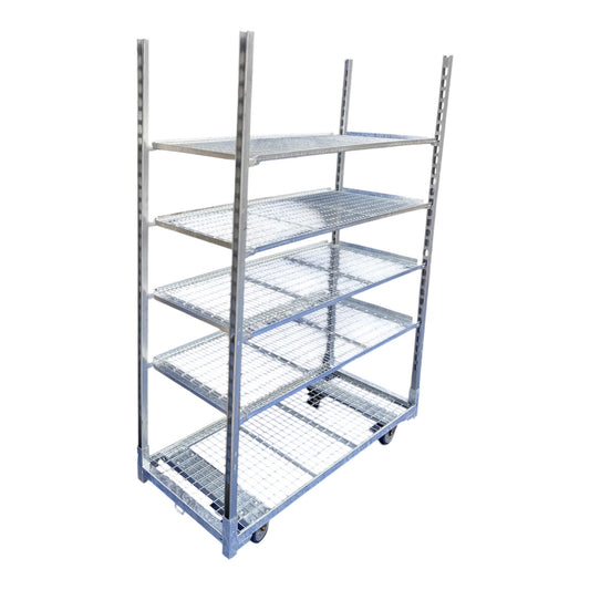 Deense kar nieuw draadstaal incl. 4 platen en staanders 1350 x 570 mm