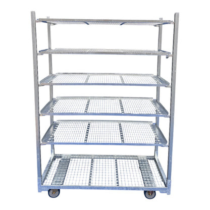 Deense kar nieuw draadstaal incl. 5 platen en staanders 1350 x 570 mm