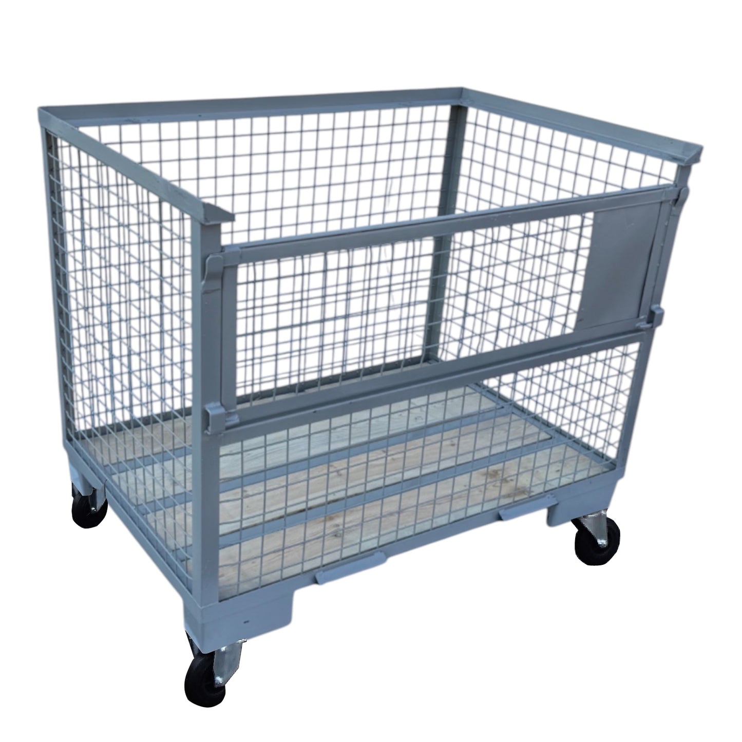 Caisse grillagée GB020 avec roulettes