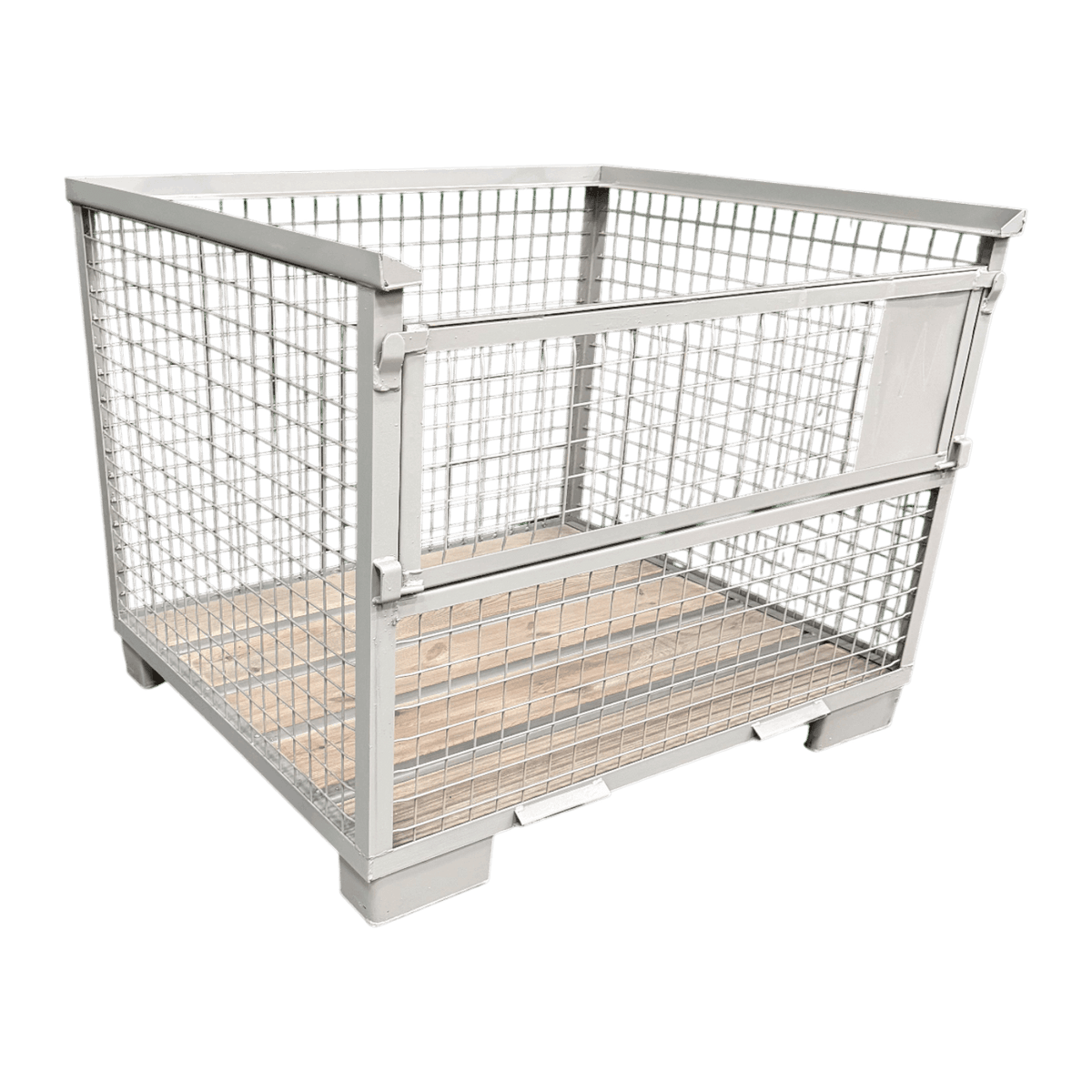 Gaascontainer GB007A XL hout met staal nieuw grijs 1240 x 1035 x 970 mm
