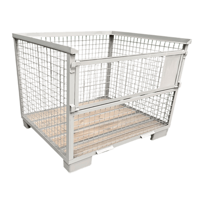 Gaascontainer GB007A XL hout met staal nieuw grijs 1240 x 1035 x 970 mm