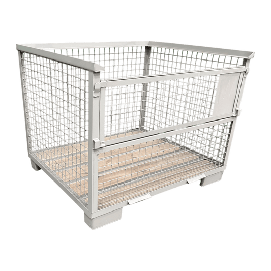 Gaascontainer GB007A XL hout met staal nieuw grijs 1240 x 1035 x 970 mm