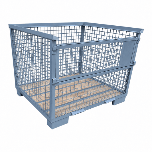 Gaascontainer GB007A XL hout met staal nieuw grijs 1240 x 1035 x 970 mm