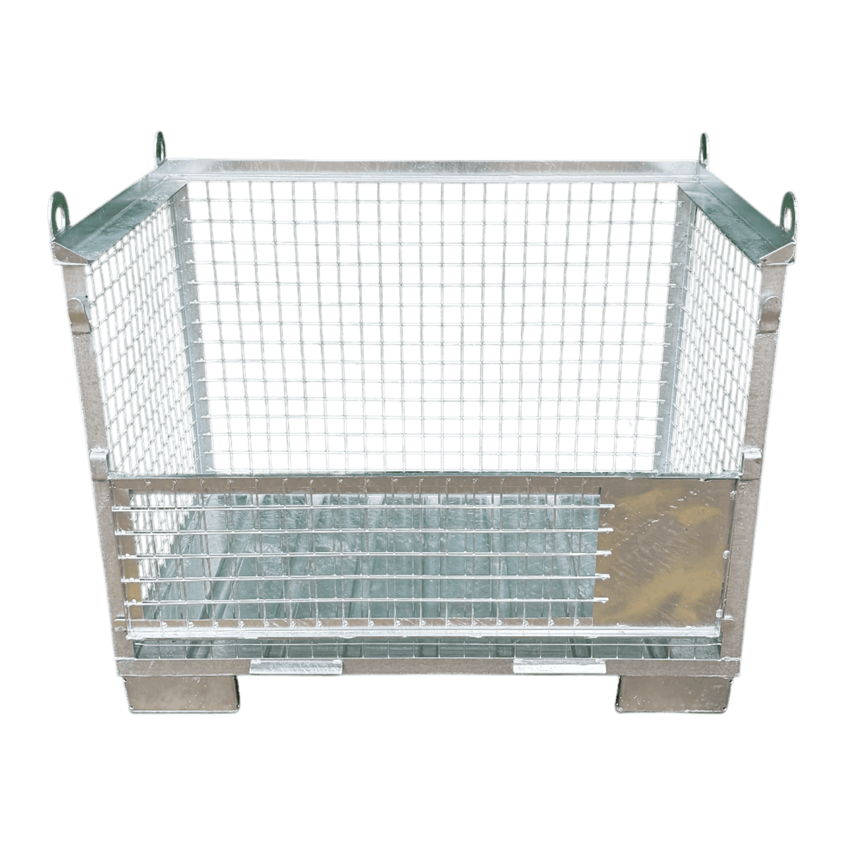 Gitterbox GB004 met hijsogen industrie en logistiek
