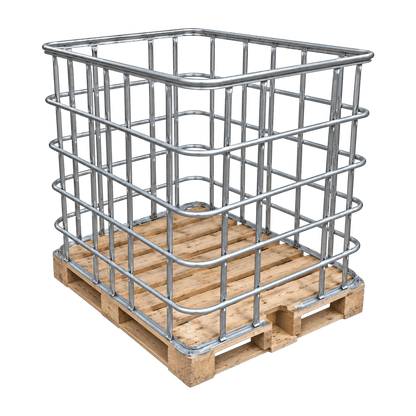 IBC kooi met houten pallet
