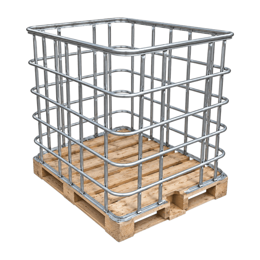 IBC kooi met houten pallet