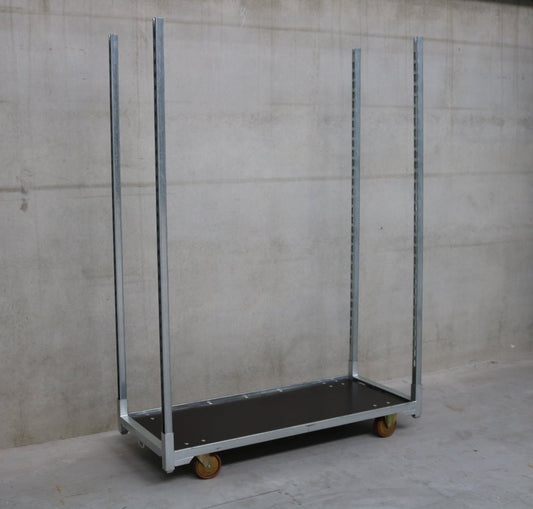 Nieuwe Deense karren met standaard wielen, incl. staanders