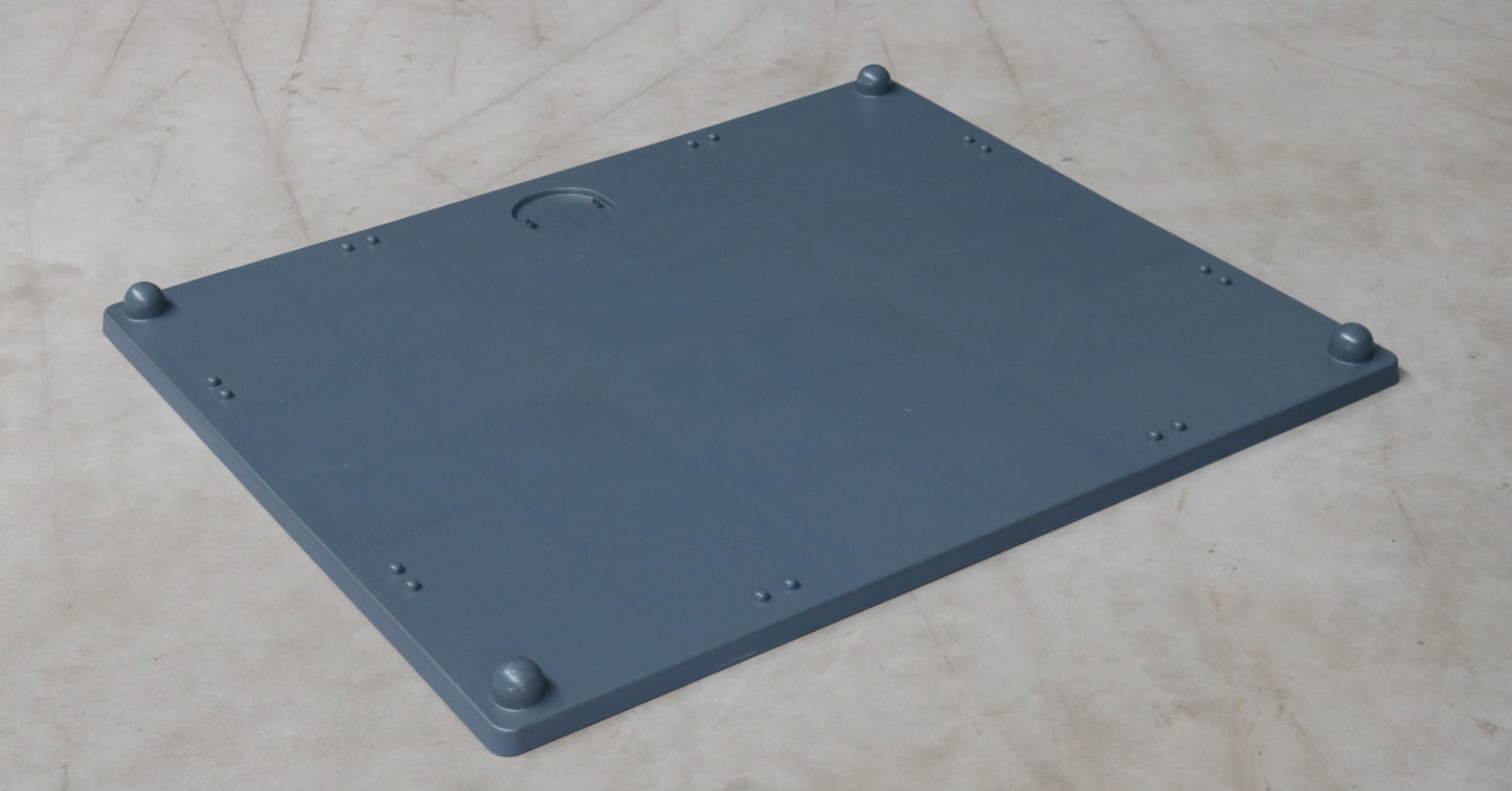DP005 deksel voor palletboxen PB021, donker grijs
