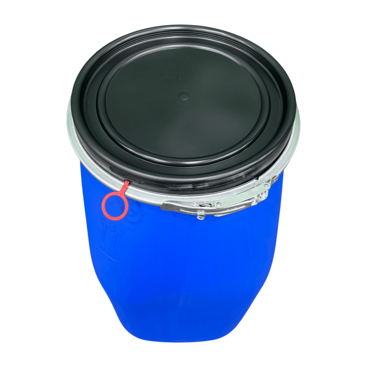120L KV002 plastic barrel with lid, blue