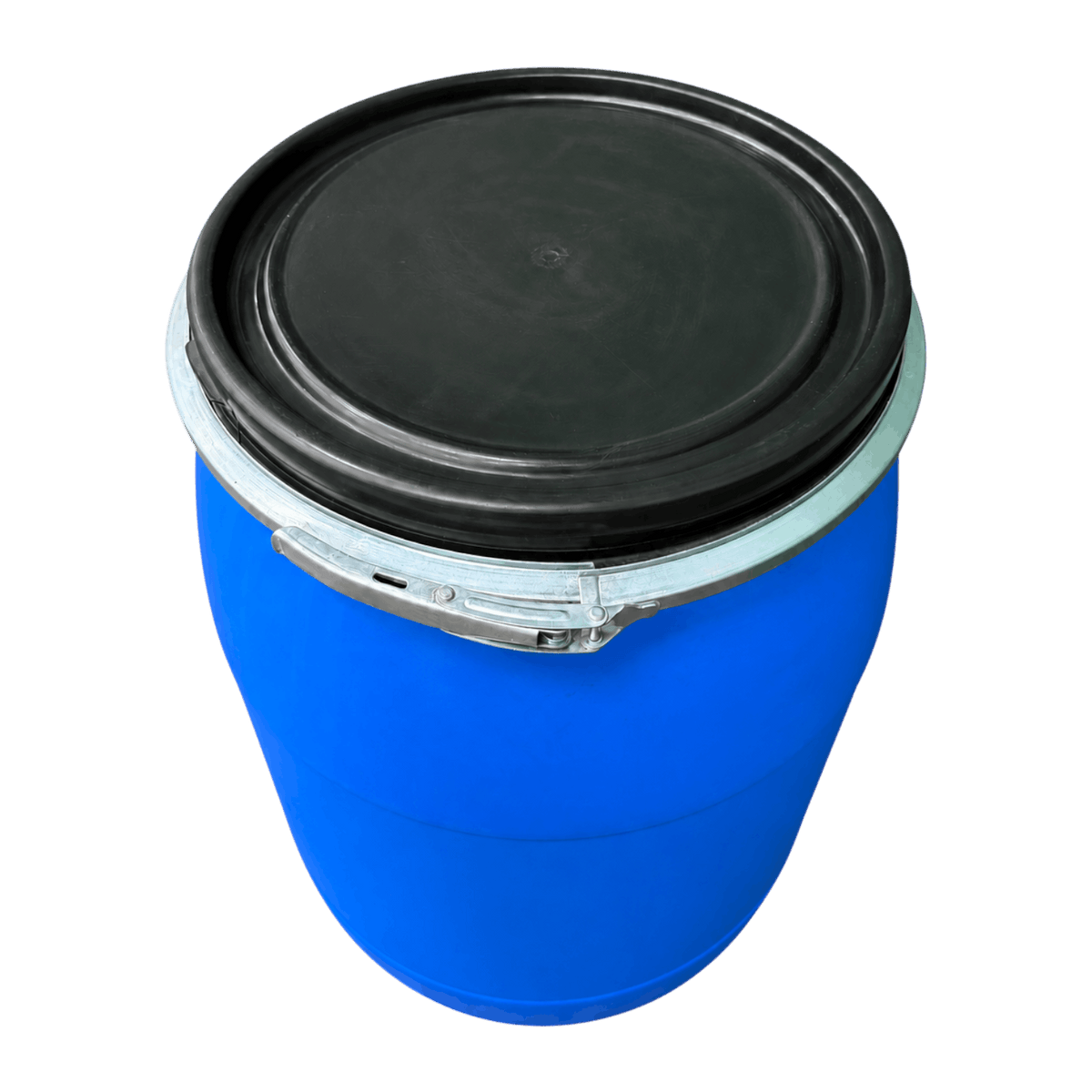 200L KV004 blue plastic lidded barrel
