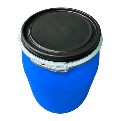 200L KV004 blue plastic lidded barrel