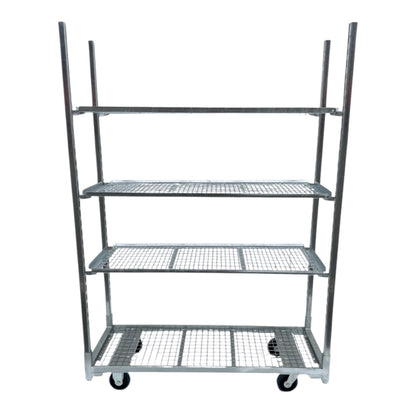 Nouveau chariot danois, en fil d'acier, avec 3 plaques et supports inclus