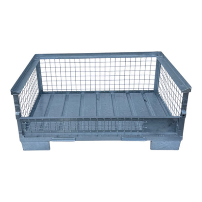 Gitterbox GB008A XL galvanized with 1 flap new 1240 x 1035 x 970 mm