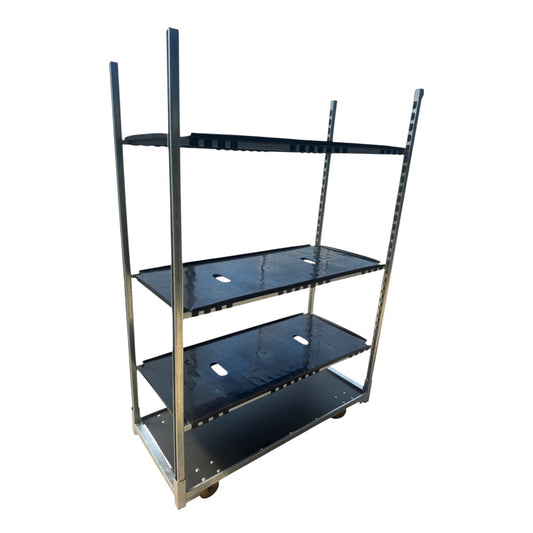 Dänischer Karren neu mit Standardrädern, inkl. 3 Kunststoffplatten und Ständern 