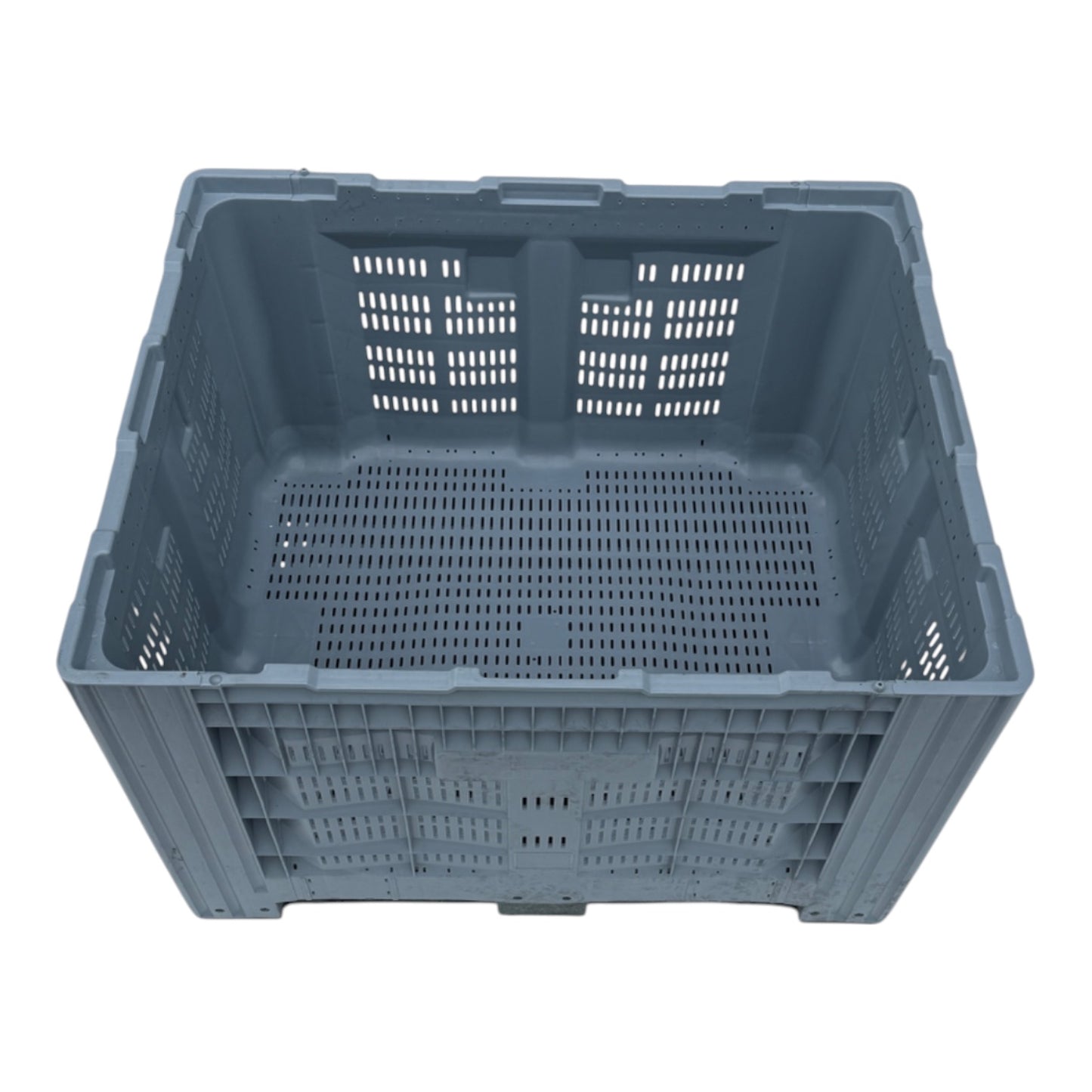 kunststof palletbox met deksel gebruikt