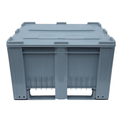 kunststof palletbox met deksel kopen nieuw