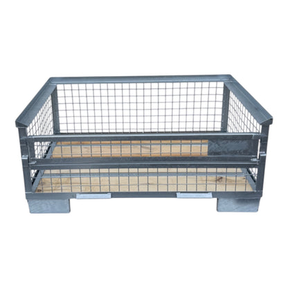 gaascontainer hout met staalprofiel