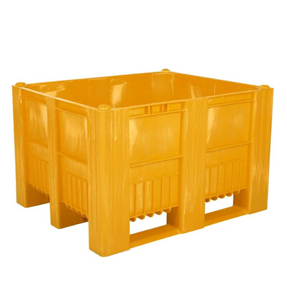 geel palletbox plastic box opslagbak