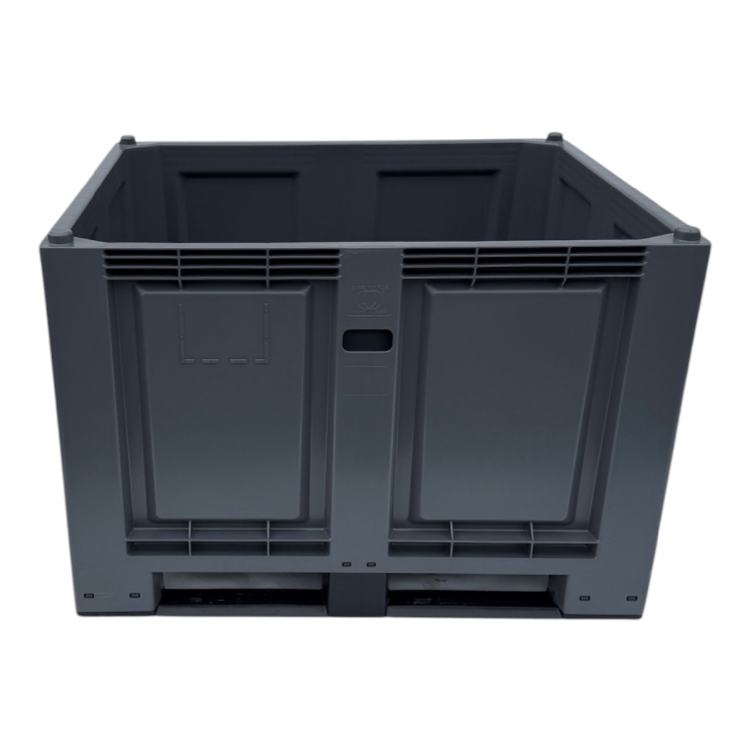 kunststof palletboxen met deksel gebruikt