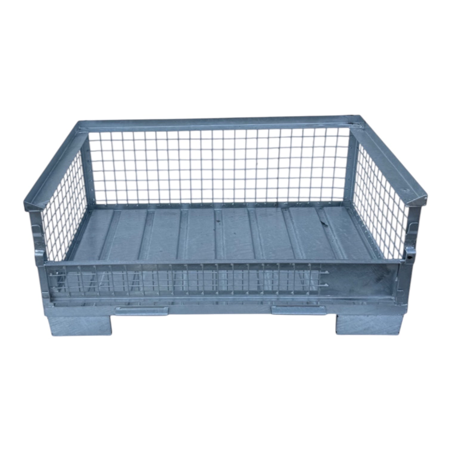 gitterbox gb022, halvgalvaniserad, med 1 lucka, 1240 x 835 x 550 mm